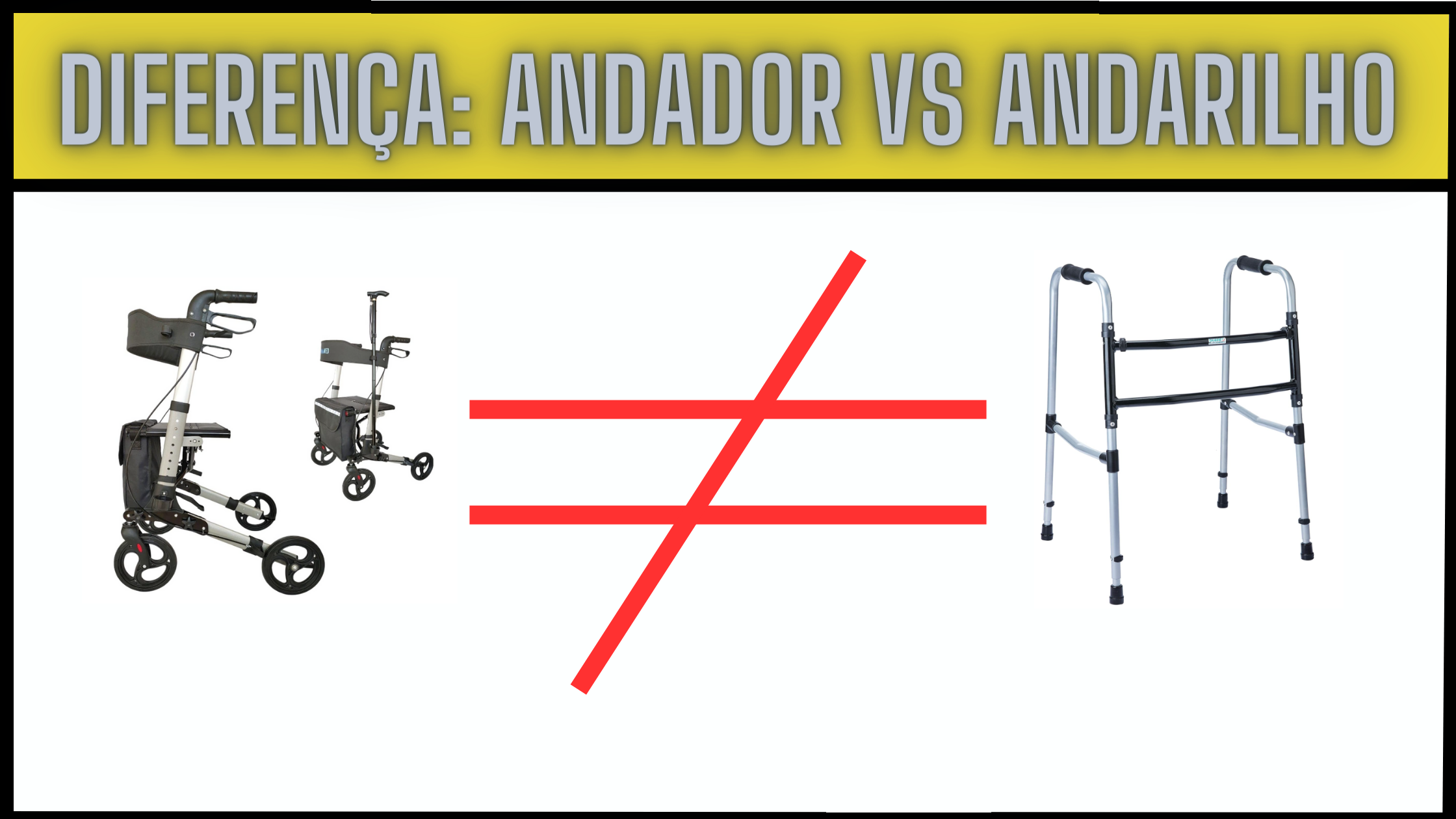 Descubra a diferença de andador e andarilho