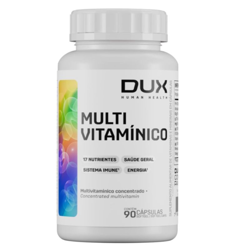 DUX Nutrition Multivitamínico 90 cápsulas com vitaminas e minerais