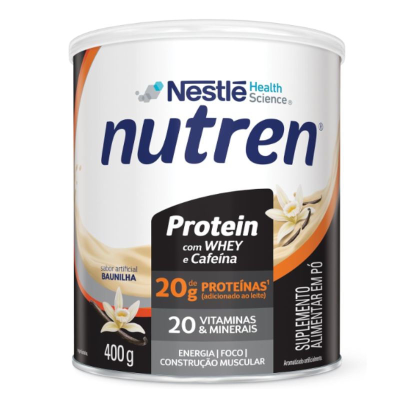 Nutren Protein Baunilha 400 g suplemento completo com proteínas vitaminas e minerais