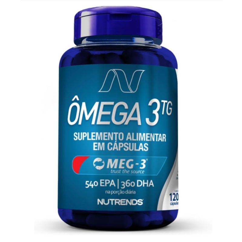 Nutrends Ômega 3 TG 1000 mg com EPA e DHA 120 cápsulas