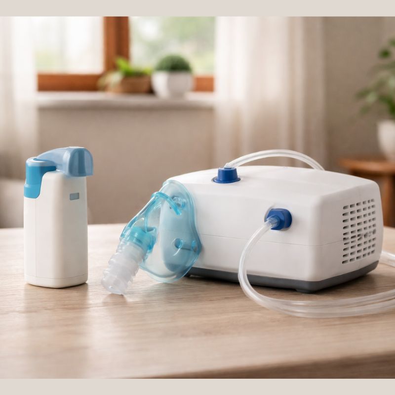 Diferença entre inalador portátil e nebulizador compressor