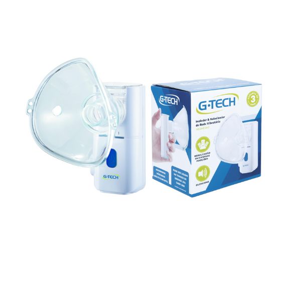 Nebulizador mesh G-Tech NEBMESH2 silencioso para uso em idosos