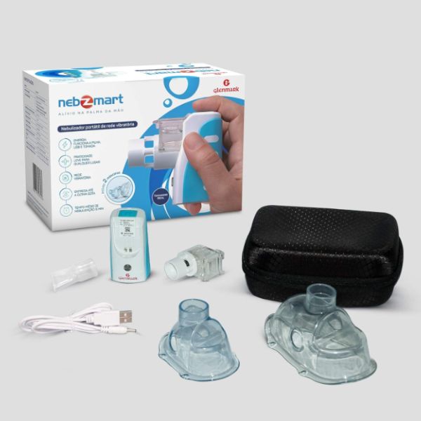 Nebulizador portátil Nebzmart com tecnologia mesh para idosos
