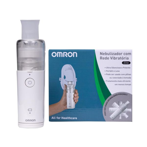 Nebulizador portátil Omron NE-U100 com tecnologia mesh indicado para idosos