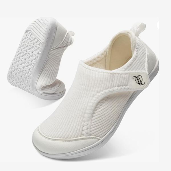 sapato feminino largo CJROSM para diabéticas e pés sensíveis