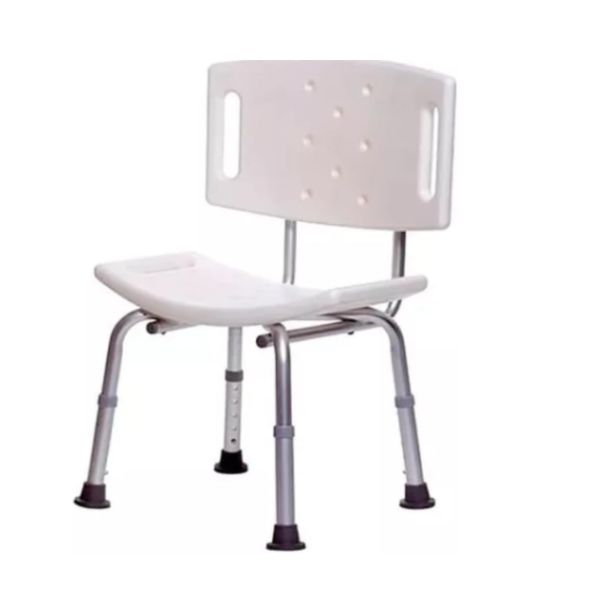 banco de banho com encosto supermedy para idosos no box