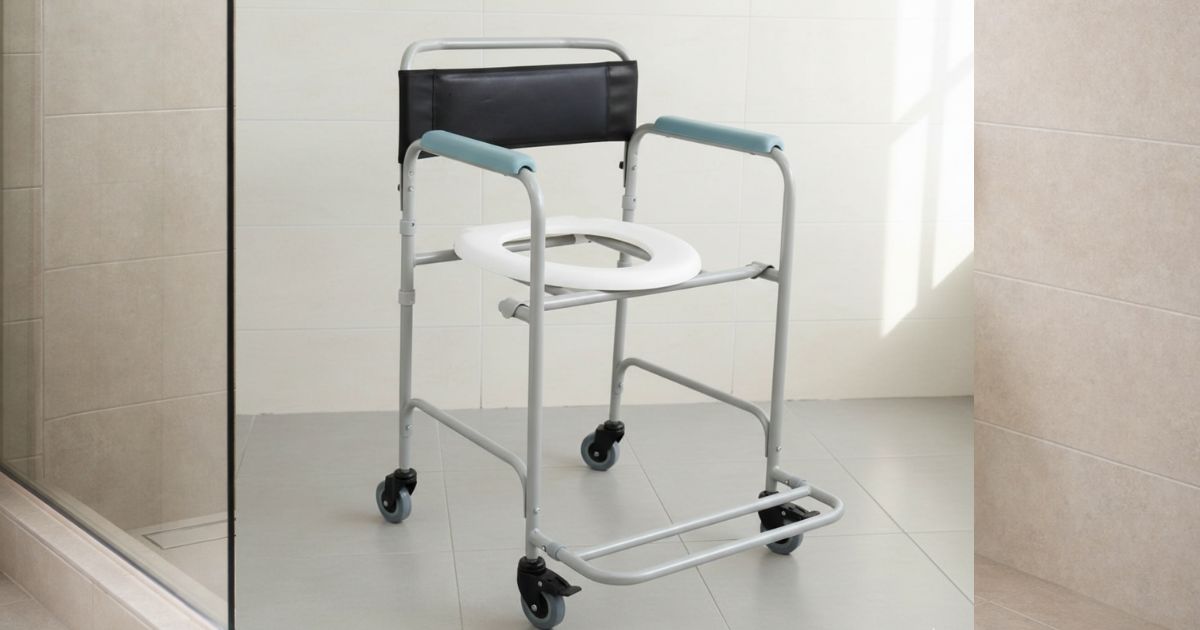 cadeira higiênica para idoso no banheiro