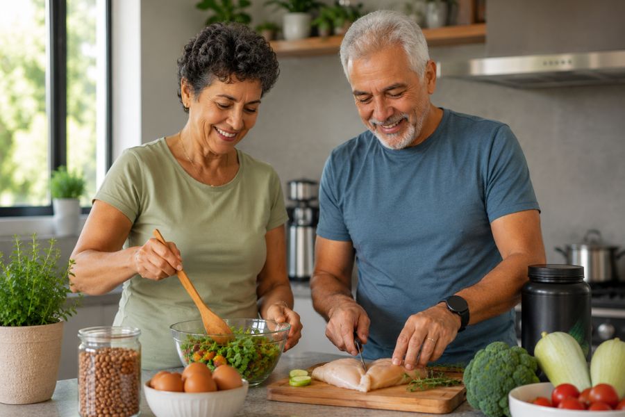 Alimentação rica em proteína para idosos