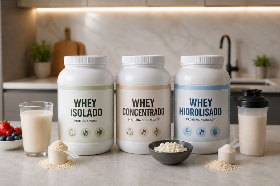 Tipos de whey protein para digestão mais leve